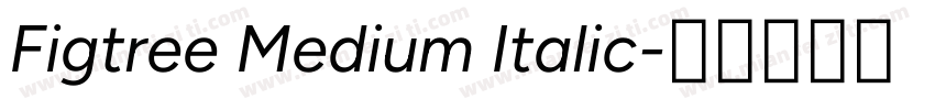 Figtree Medium Italic字体转换